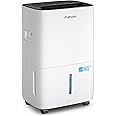 Fehom 80 Pints Dehumidifier Most Efficient Energy Star - 5,000 Sq. Ft. Dehumidifier for Basement with Drain Hose and 1.06 Gal Water Tank, Smart Dehumidifiers for Home, Large Rooms(JD025L-80)