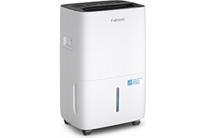 Fehom 80 Pints Dehumidifier Most Efficient Energy Star - 5,000 Sq. Ft. Dehumidifier for Basement with Drain Hose and 1.06 Gal Water Tank, Smart Dehumidifiers for Home, Large Rooms(JD025L-80)