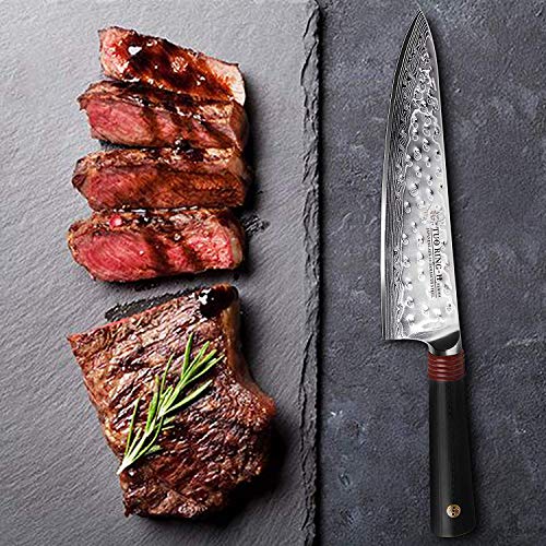 Damascus Chef's Knife Japanese AUS10 super steel 67 Layers