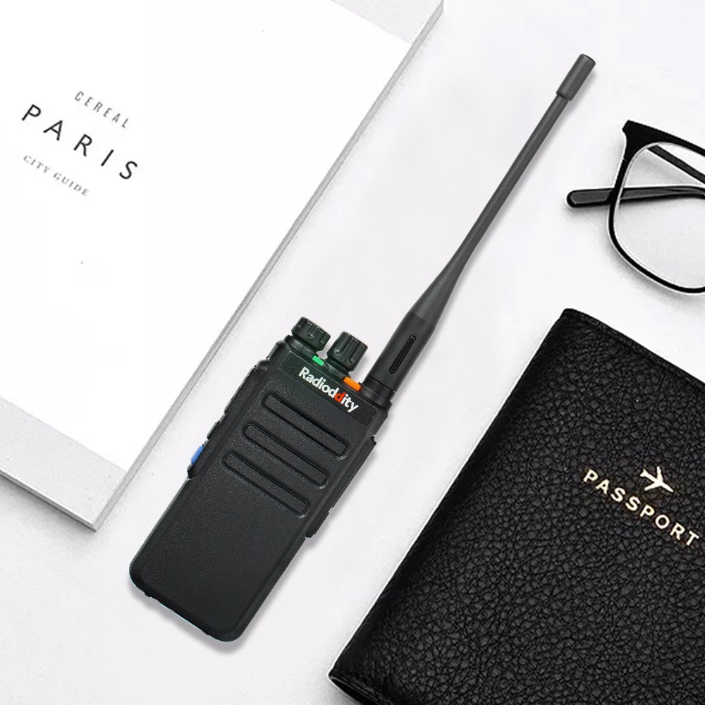 Voice Prompt Commercial Use Original Earpiece and 2 Antennas Radioddity