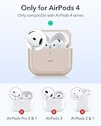 ESR for AirPods 4 Case, Compatible with AirPods 4th