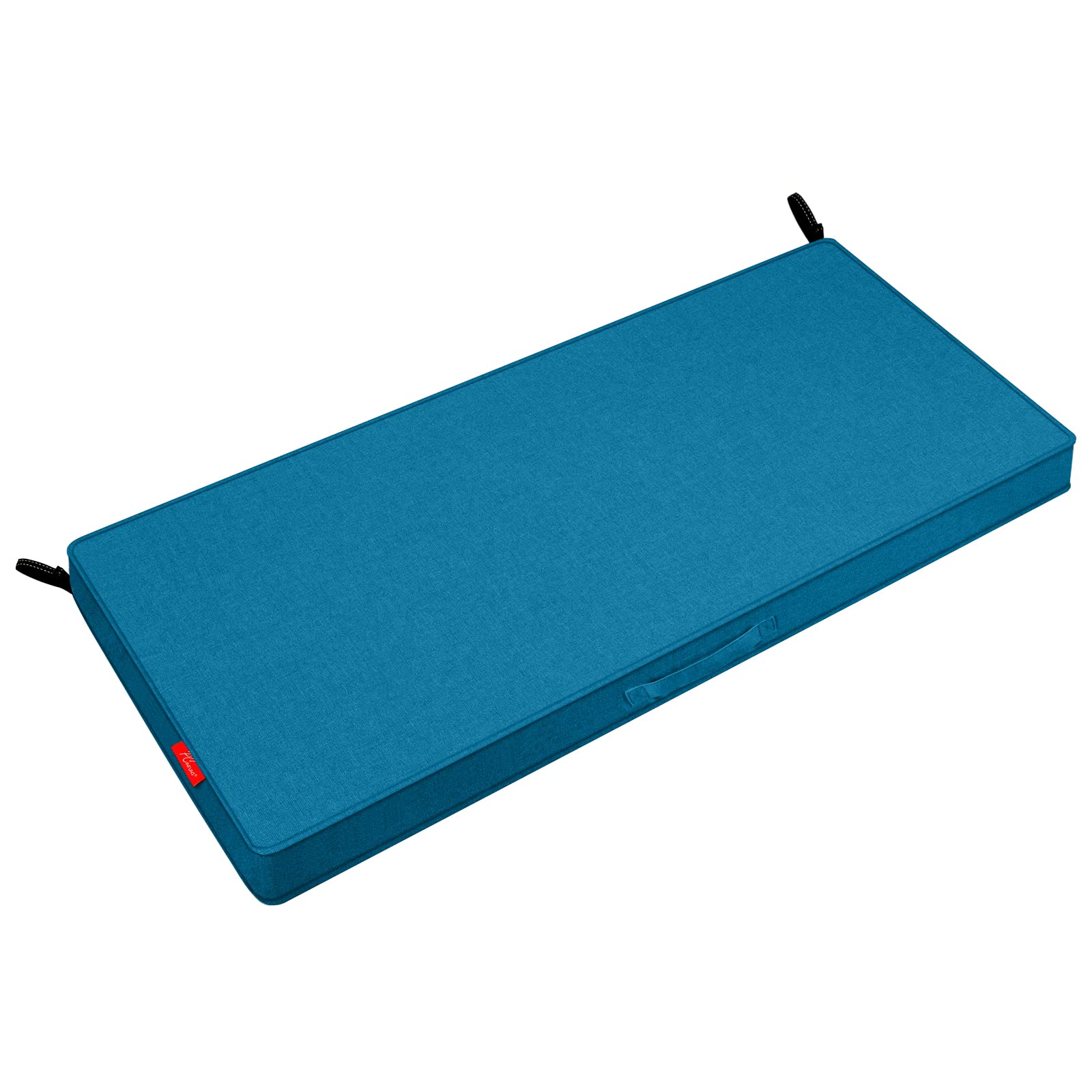 Photo 1 of Pcinfuns Outdoor Bench Cushion,Water-Resistant,Comfortable & Durable Cushions for Garden Patio,Pads with Handle and Adjustable Straps,59 x 18 x 3 Inch,Blue