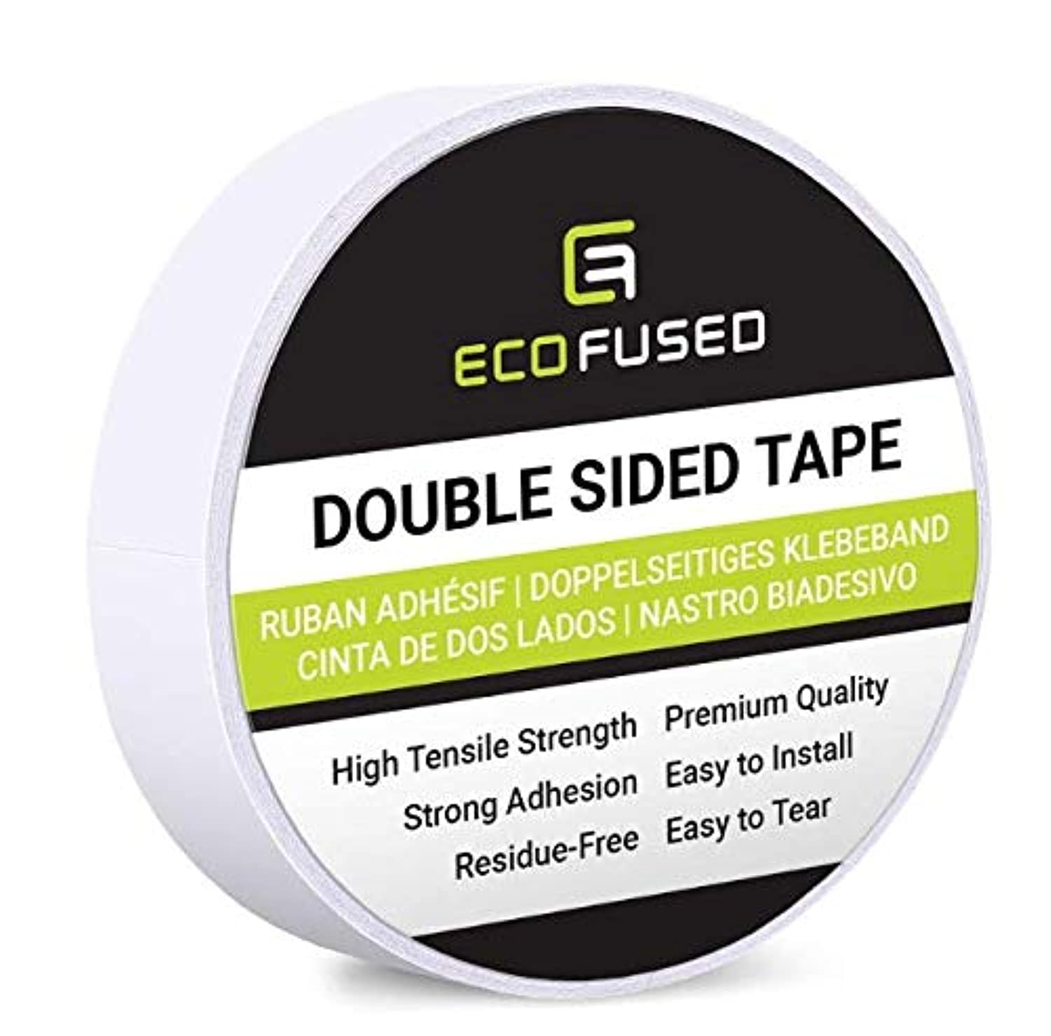 Double Sided Adhesive Tape - Width: 0.79 Inch (20 mm) - Length: 27 Yards (25 m) - For Arts and Crafts, DIY and Office - Quick and Easy to Use on Paper, Glass, Plastic, Wood, Metal and Fabric