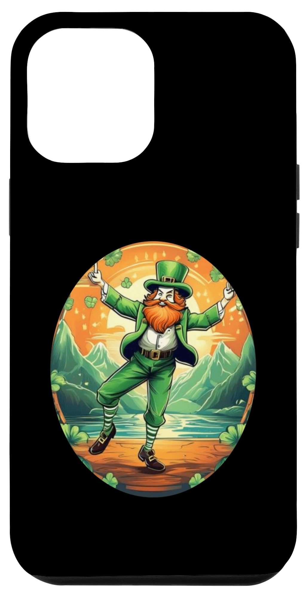 iPhone 15 Pro Max St. Patrick's Day Shamrock St Paddy's Day Dancing Case