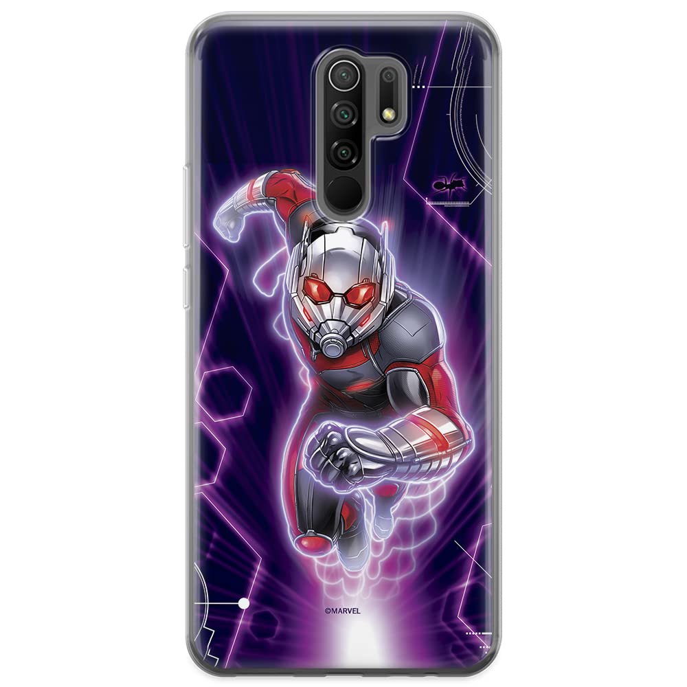 ERT GROUP mobile phone case for Xiaomi REDMI 9 original and officially Licensed Marvel pattern Ant Man 001 optimally adapted to the shape of the mobile phone, case made of TPU