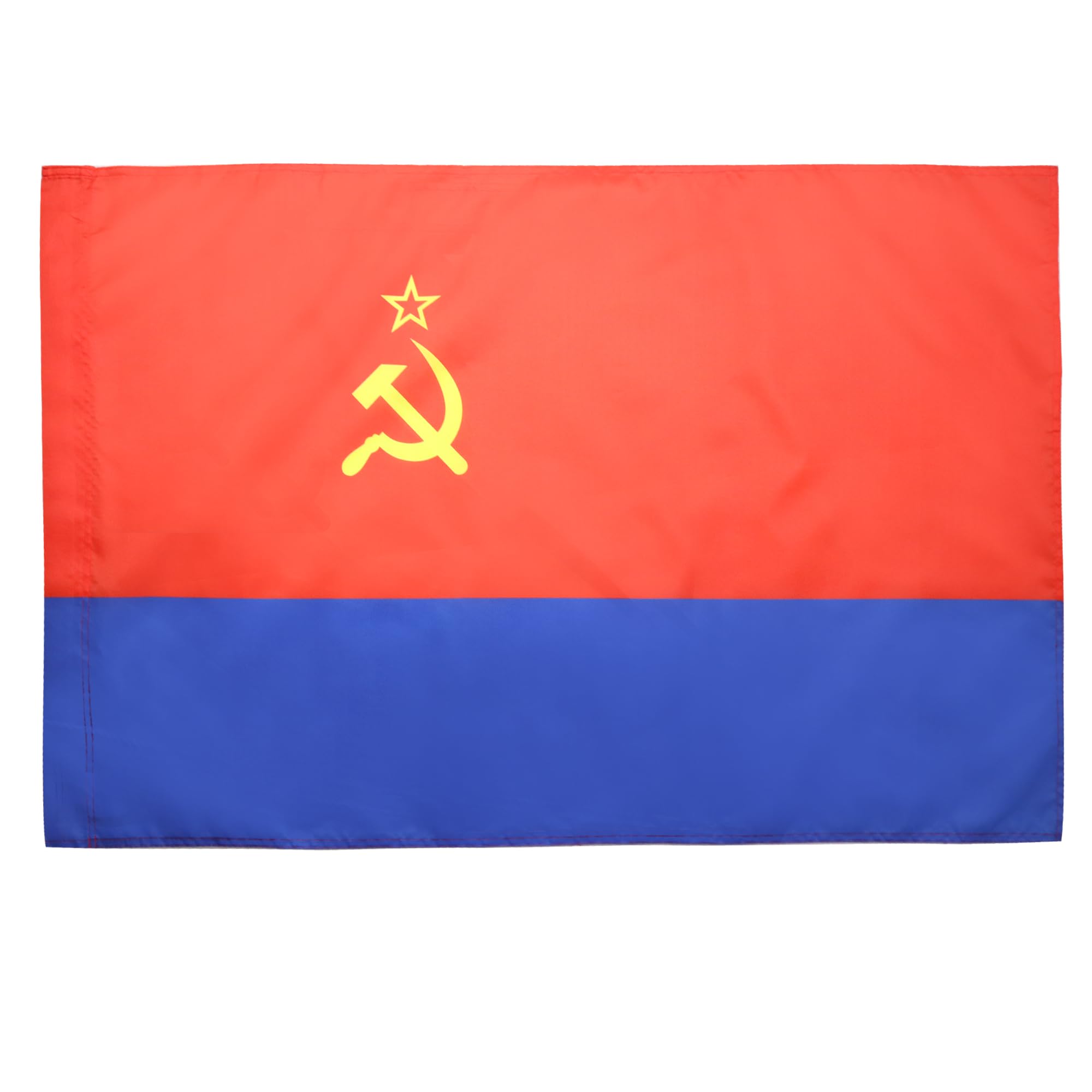 AZ FLAG - Ukrainian Soviet Socialist Republic Flag - 3x5 Ft - Soviet Ukraine SSR Banner with Sleeve - 100% Polyester - Fade Resistant - Vivid Colors - 3' x 5' Feet - 150x90 Cm