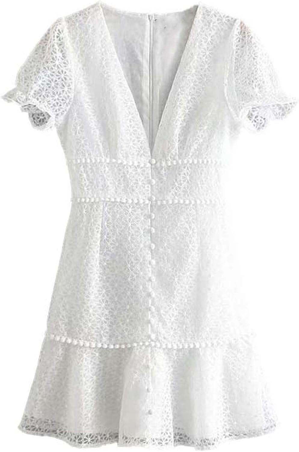 white mini dress with sleeves