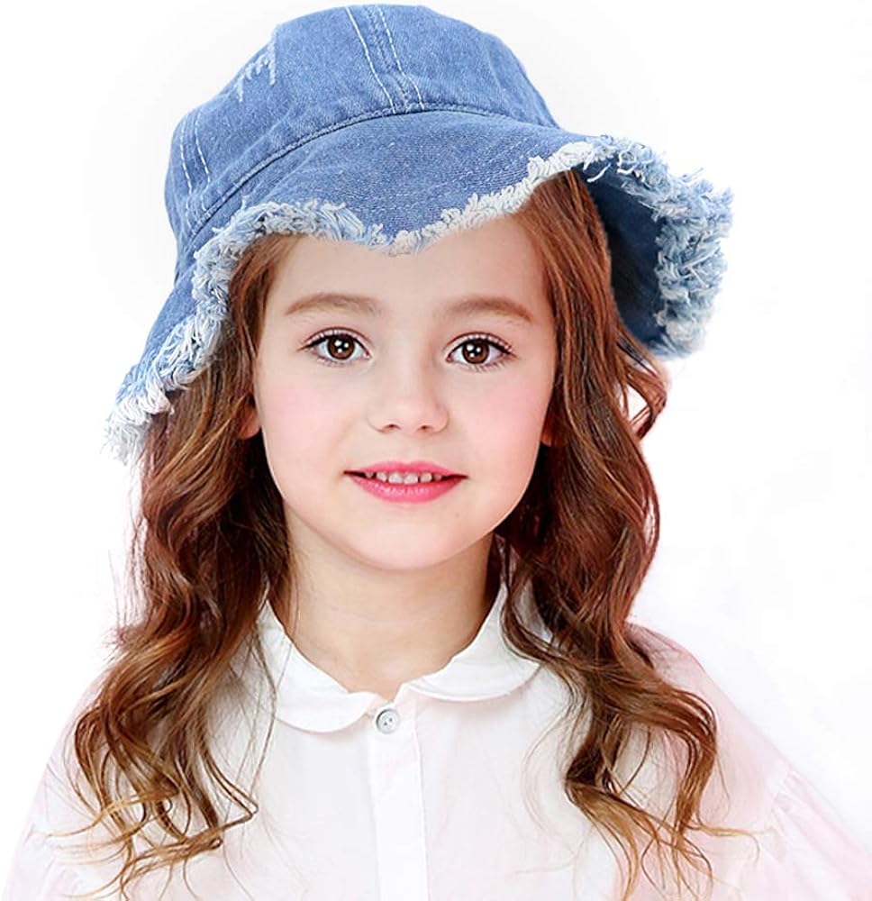 girls denim hat
