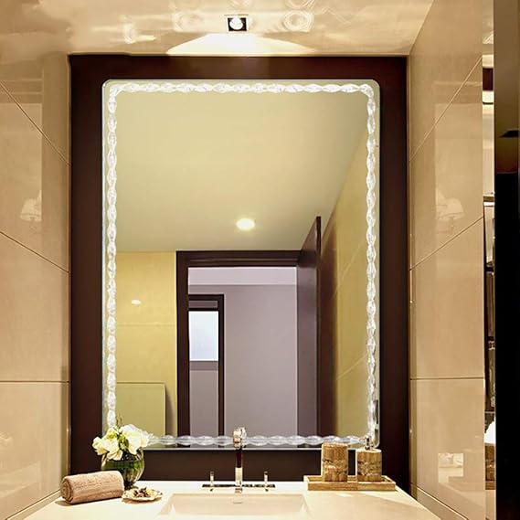 Badezimmer-Spiegel-hängender Spiegel-runder Rahmen-Schmiedeeisen-Wand