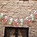 Artfen Christmas Banners Flags Hanging Bunting Garland 4 Pcs Paper Christmas Door Wall Window Hanging Decoration Ornaments Home Office Hotel Party Scene Decoration Supplies