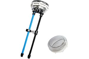 58mm/2.2 inch Dual Push Flushing Toilet Button,Toilet Tank Button Replacement with Thread Diameter(Lengthen to 20cm)