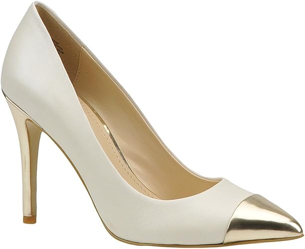 ivory leather pumps