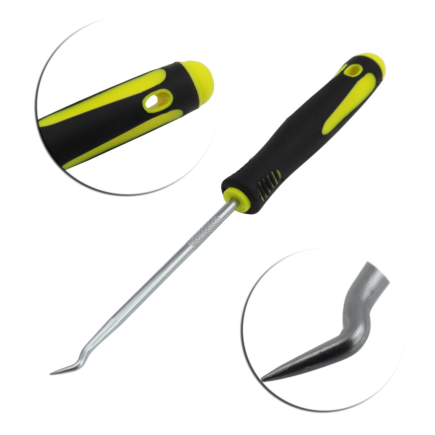 格安人気 Wisdomen 4pcs車フックオイルシールoリングシールリムーバーフックとピックセットハンドツール B073tk3c 驚きの値段 Lactld Org