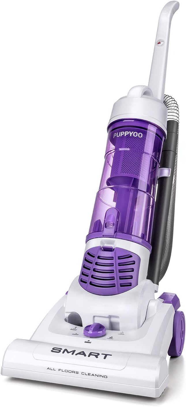 Puppyoo Bagless Corded Upright Vacuum Cleaner with Attachments for Hard Floor and Carpet, 1200W Powerful Suction 2.9 Liter Dust Cup S6