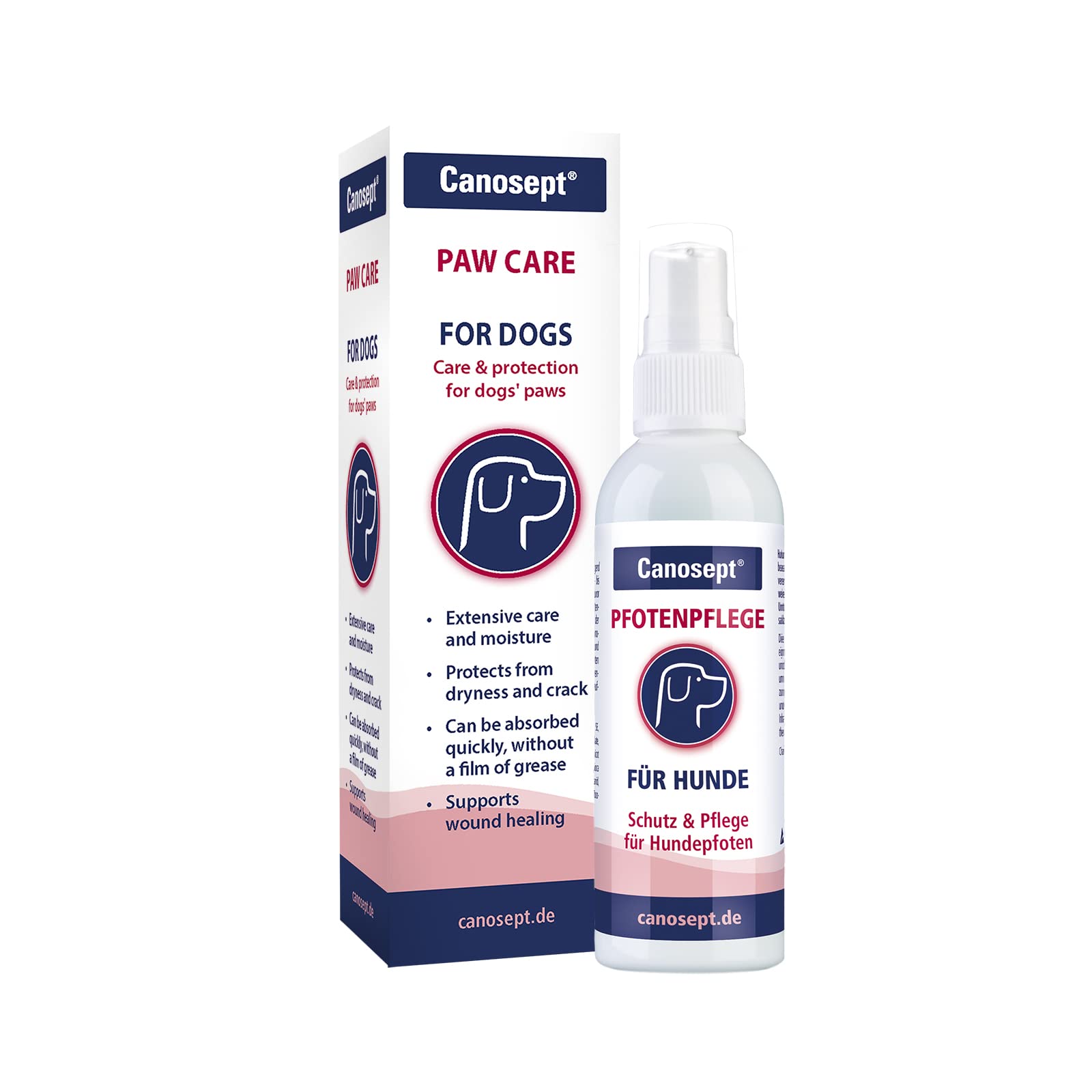 Canosept Dog Paw Balm 75g - Rich care and moisture for dog paws - Paw Balm for Dogs - Protects against drying out and cracks in all weather conditions- Quickly absorbed - Supports wound healing