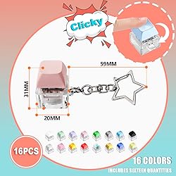 YIMAGUJRX 16 Pcs Keyboard Fidget Toy, Fidget