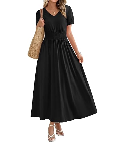 ladies a line summer dresses Casual Dress V-neck Twisted Pleated Chest Beach Women Petite Plus Sizes 0XWP Amii Patchwork Summer Dress Women
