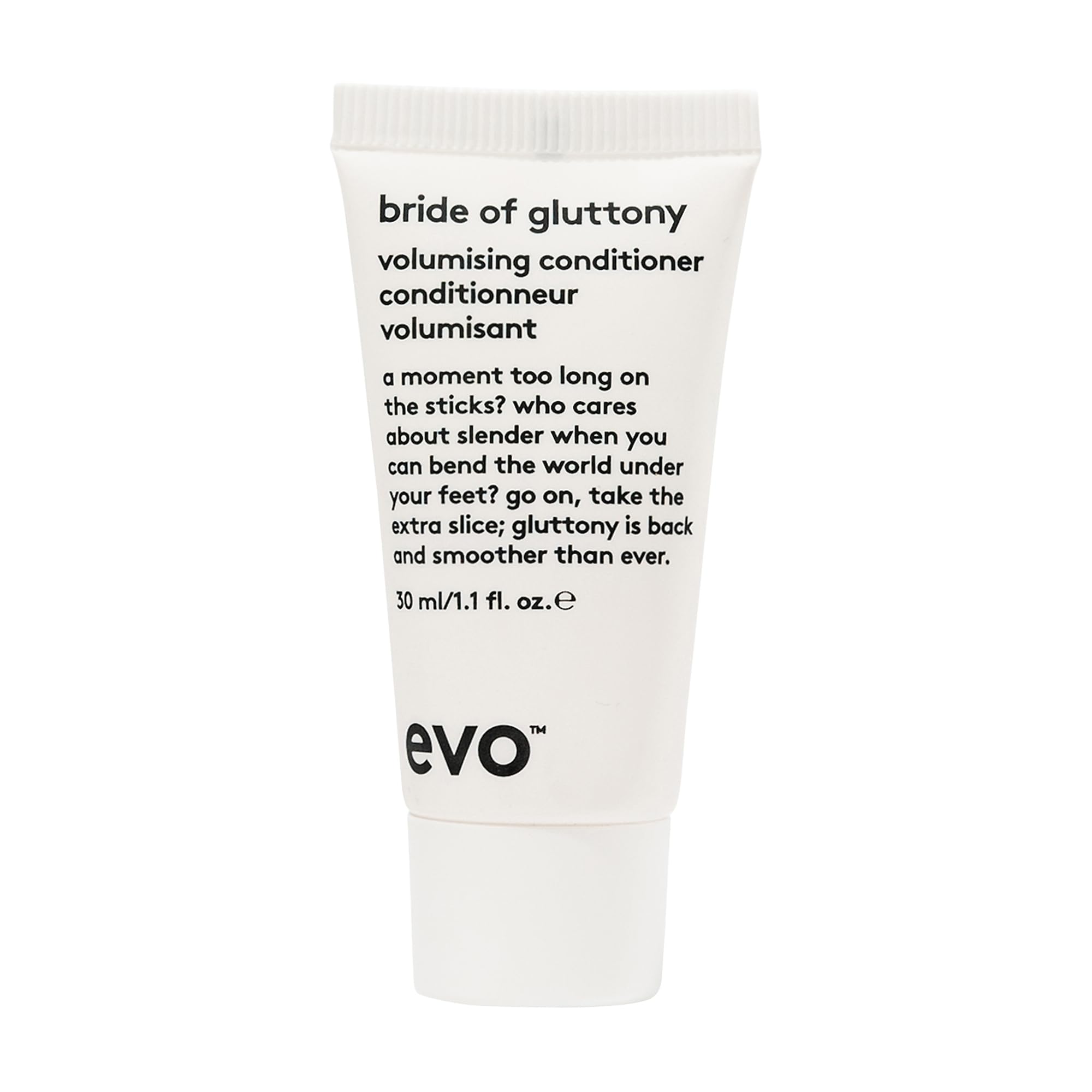 Evo Bride of Gluttony Volumising Conditioner for Fine Hair - Lightweight, Colour Safe & Vegan - 30 mL, Travel Size