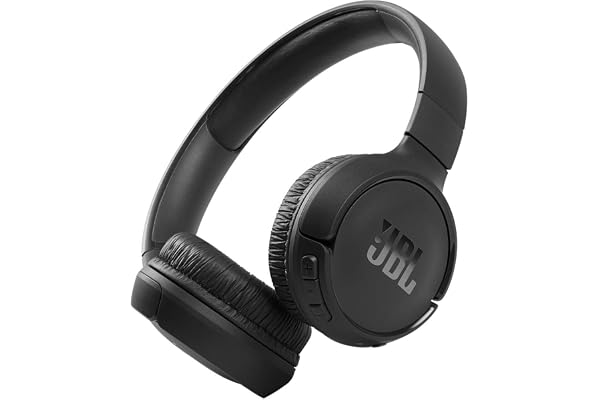 JBL Tune 510BT Wireless Bluetooth On-Ear Headphones with Pure bass Sound - Black (Renewed)