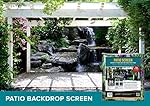 FenceScreen Printed Patio Backdrop Screen, Turtle Falls, 9-Feet-by-7-Feet