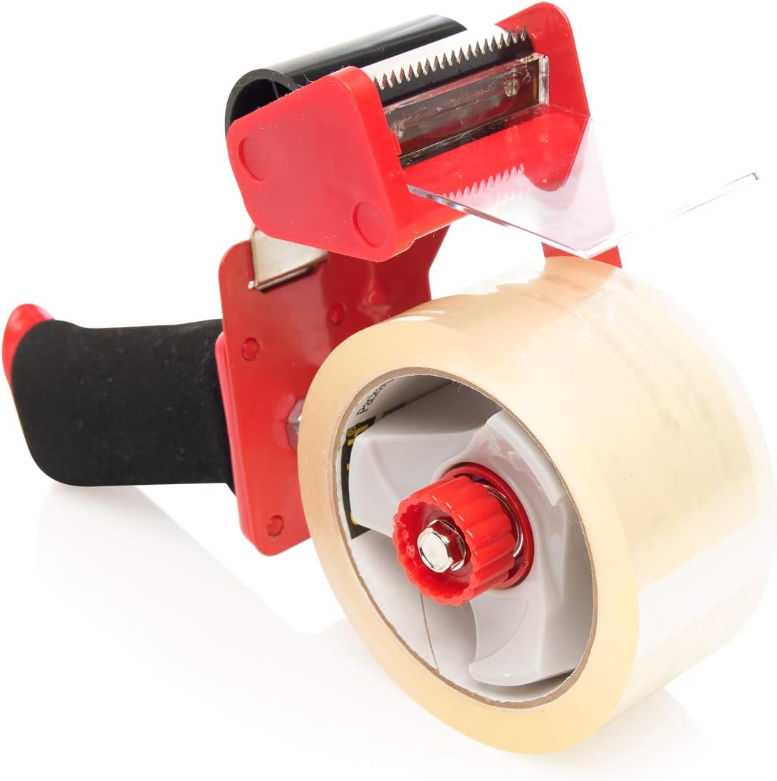 Scotch Brand (3 Pack) 2 Inch Packing Tape Dispenser Gun Packaging Tape with Dispenser Heavy Duty Shipping Tape Gun : Office Products