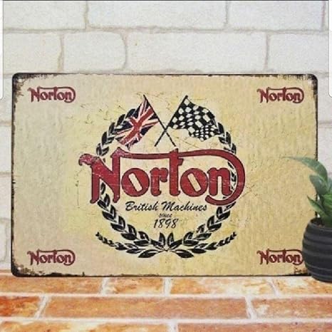 Amazon デザイン看板norton ノートン ロゴ マーク1000種類れんとバイク アイドル 芸能人グッズ 通販