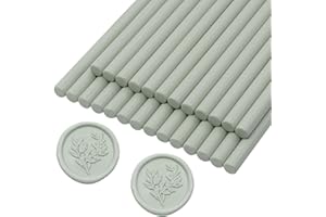 Sage Green Wax Seal Sticks 26pcs, Andotopee Glue Gun Wax Seal Sticks for Wax Seal Stamp, Premium Sealing Wax for Envelope Let