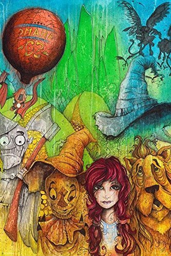 Fantasy Wizard of Oz Group by Sean Dietrich 36x24 Movie Art Print Poster Wall Decor Classic Movie Dorothy Tin Man Scarecrow Cowardly Lion Wicked Witch Monkies