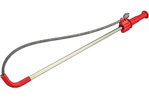 RIDGID 59787 Model K-3 Toilet Auger with Unclogging 3-Foot Snake and Bulb Head