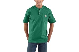Carhartt Men's Loose Fit Heavyweight Short-Sleeve Pocket Henley T-Shirt
