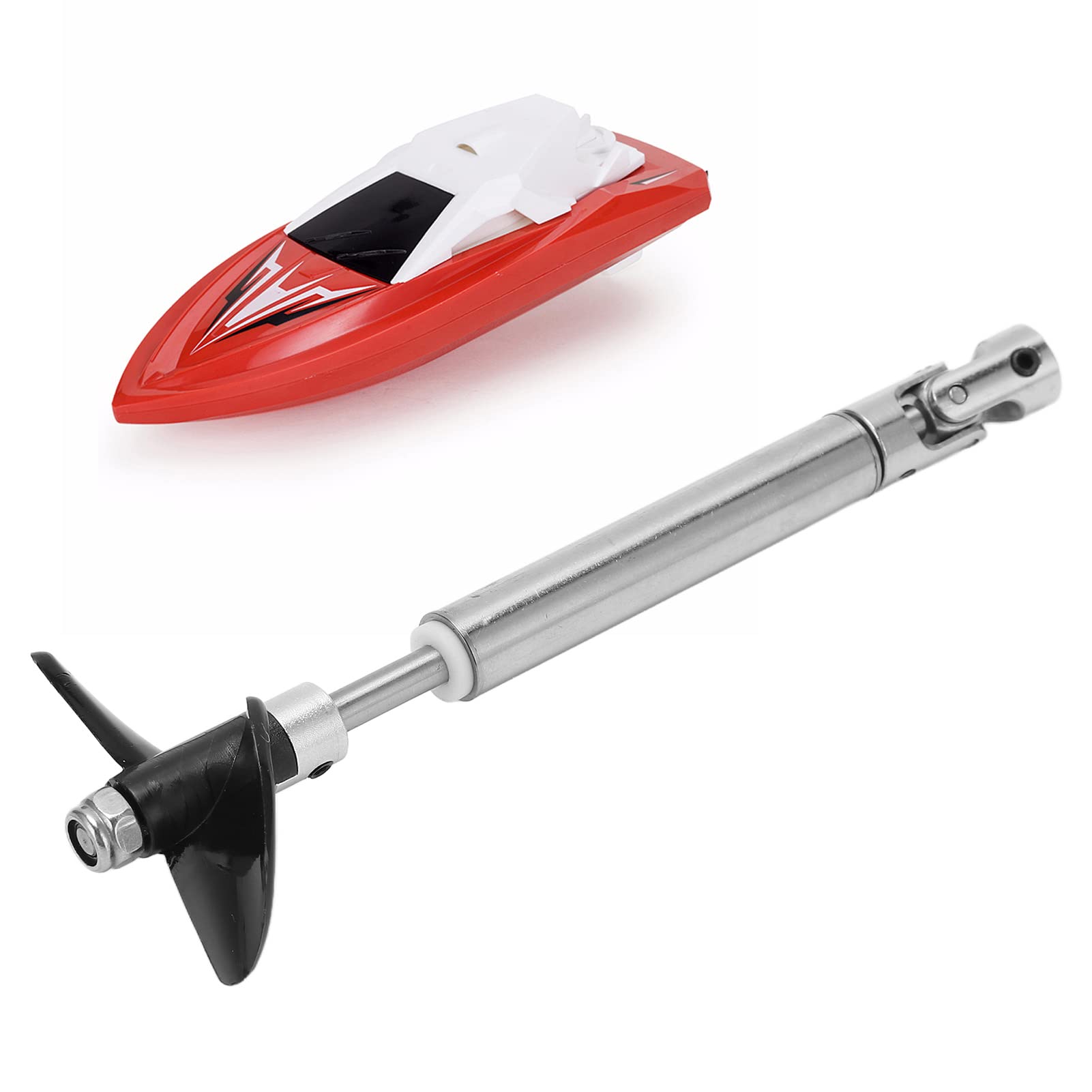 RC Ship Model Shaft Assembly, Stainless Steel 4mm Drive Shaft Replacement Part, Hand Made Boat Model for RC Boat Repair, Upgrade, and Model Building