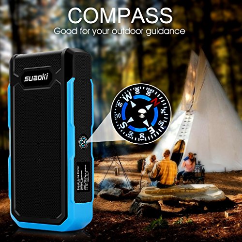 SUAOKI U10 800A Peak 20000mAh Portable Car Jump Starter (Up to 6.0L Gas or 5.0L Diesel Engines) Auto Battery Booster Power Pack Phone Charger With Smart Charging Ports, UL Certified