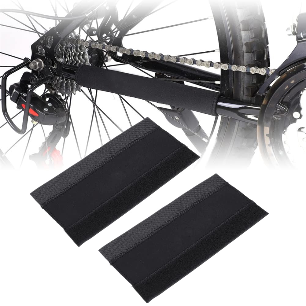 Dioche Bike Frame Protector, Cycling Bicycle Bike Frame Chain Protector Sticker Guard Pad Cover Wrap, Mountain Bike Frame Guard Chainstay Protector, Bicycle Accessories (2pcs)