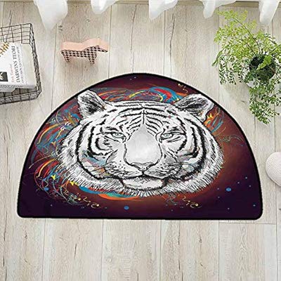 Amazon Com Despkonmats Animal Semi Circular Hall Bathroom Soft