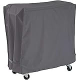 Covolo Patio Cooler Cart Cover Waterproof with UV Coating, Fits Most 80 Quart Rolling Cooler Cart Cover, Outdoor Beverage Car