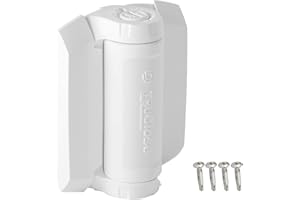 D&D Technologies TCHD1AS3WTS TruClose Heavy Duty Self Closing Gate Hinges, for Metal Gates up to 154 Pounds, No Alignment Legs, for Square Gate Frame and Post, White, 2 Count