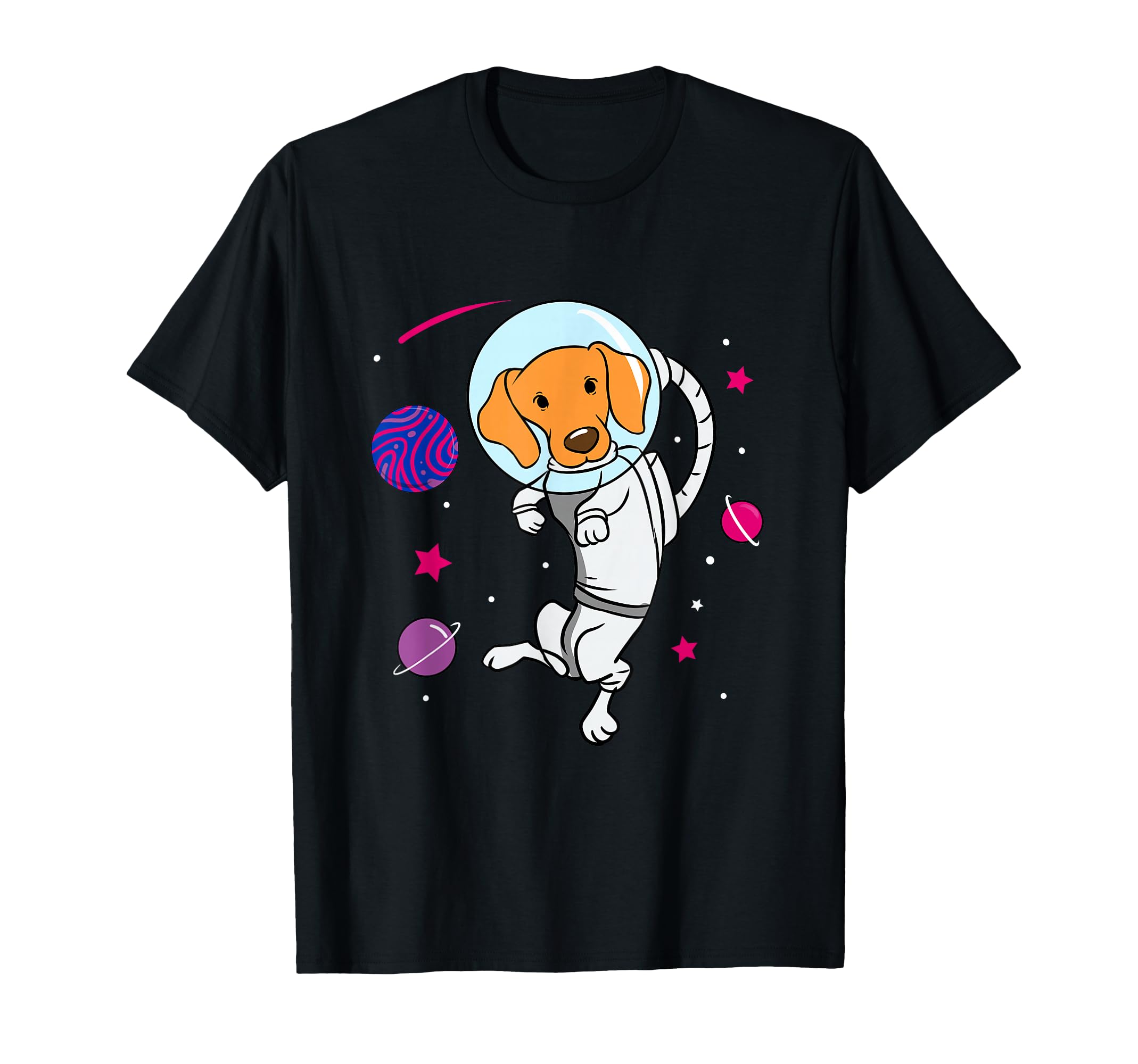 Dog In Space Bisexual Pride T-Shirt