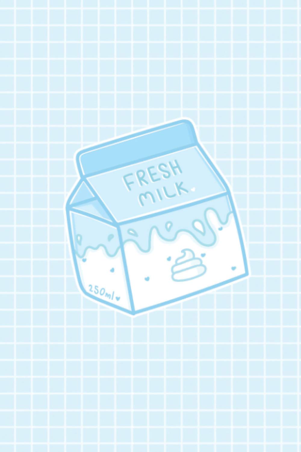 Notebook: Cute Milk Carton Kawaii Korean Japan Stationery Notebook Journal Diary | 6x9" 120 Lined Pages