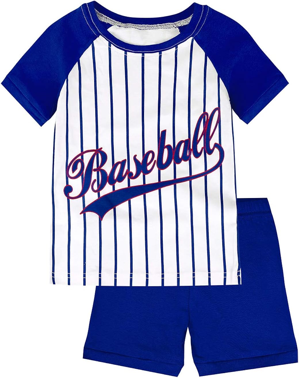 Boys Pajamas Baseball 100 Cotton Short Toddler Pjs Sets