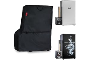 Smoker Cover Fits Bradley Smoker BS611 & BTDS76P 4-Rack Outdoor Natrual Draft Digital Vertical Smoker(Compared to Bradley 990