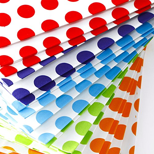 Coobey 20 Pieces Paper Party Bags Gift Bag Kraft Bag with Handle for Birthday, Tea Party, Wedding and Party Celebrations, Multicolour (Set C)
