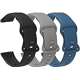 Lamshaw Compatible with Armitron Matrix Smartwatch bands, Quick Release New Soft Silicone Sport Replacement Straps Compatible with Armitron Connect Matrix, Link, Lunar, Boom, Eclipse Smartwatch