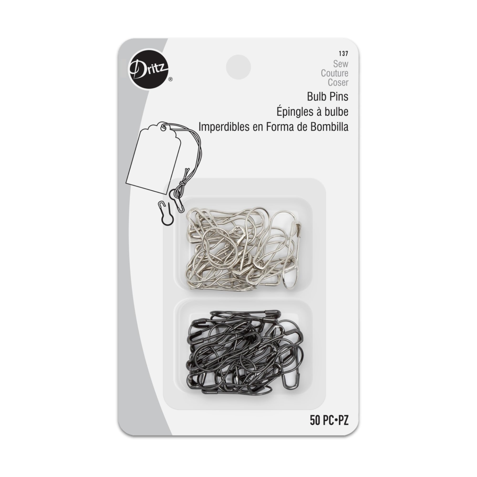 Dritz Bulb Safety Pins, Other, Error:#, 1.01x7.62x12.06 cm