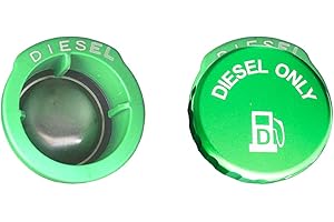 XJDAMZ Aluminum Diesel Fuel Tank Cover for the latest 2019-2025 Dodge Ram 1500 2500 3500 only (three vertical plastic pillars at fuel filler port)