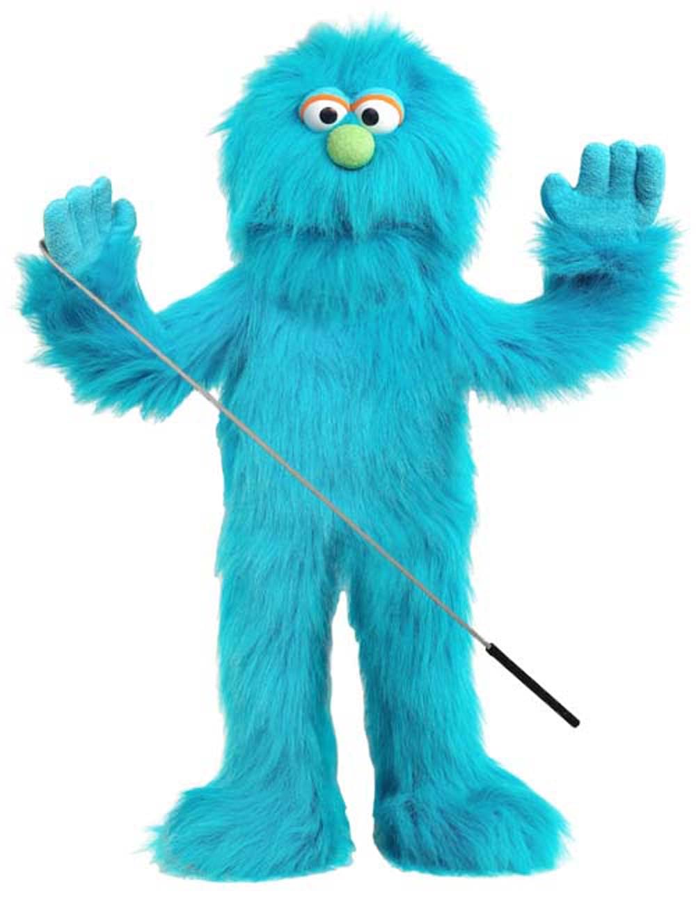 Blue Monster Puppet, Full Body Ventriloquist Style Puppet, 70cm