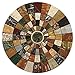 Thirstystone Marble Mosaic Coasters, All Natural Stone with Non-Slip Cork Backing, Drink Absorbent & Protects Table, Set of 4, Multicolor