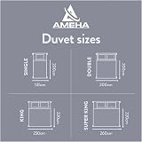 AMEHA King Size Duvet 13.5 Tog Anti Allergy Hollowfibre UK Made view 5