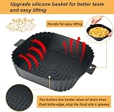 BYKITCHEN Air Fryer Silicone Liners 2 Pack for Ninja Speedi/Cosori 16.3cm view 4