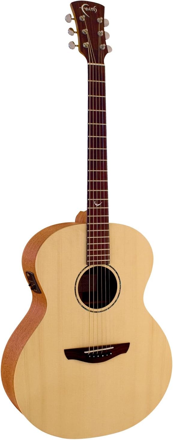 Faith Guitars FKNE Neptune Naked Series Spruce/Mahogany Acoustic Electric Guitar