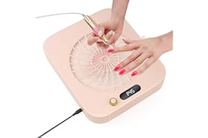 Nail Dust Collector with 2 Cleanable & Reusable Filters,Dust Extractor Compact Vacuum Fan Dust Collector,Suction Machine for 